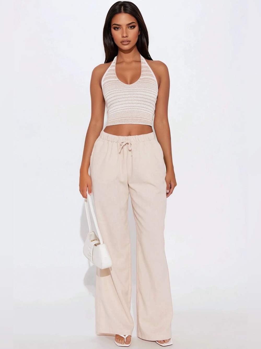 Fashion Nova Beach Walks Linen Pant - Khaki